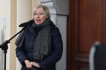 Odkritje doprsnega kipa dr Alfreda Šerka 12 Foto Ljubo Vukelič